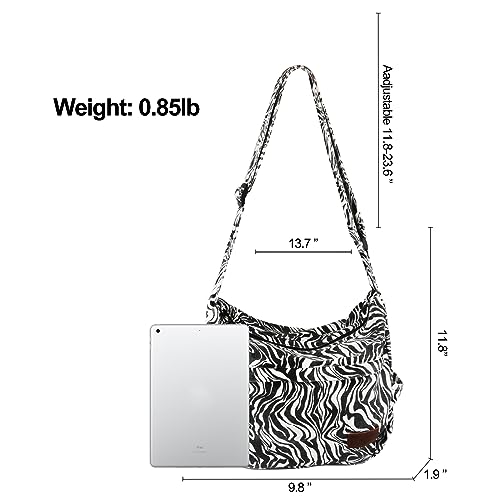 Large Canvas Messenger Bag with Multiple Pockets for Men and Women, Crossbody Shoulder Tote Hobo Laptop Bag - color: 91 - Banma Line