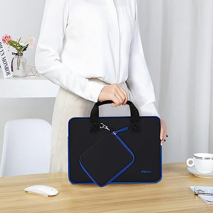 Hseok Laptop Sleeve 13.3-14 inch Case with Small Pouch, Neoprene Computer Bag Compatible with MacBook Neo/Pro 14 M5/M4/M3/M2/M1, Mac Air/Pro 13.3, XPS 14 and Most 13-14 inch Notebooks,B01K03 - color: B01k03, size: 13"-14"