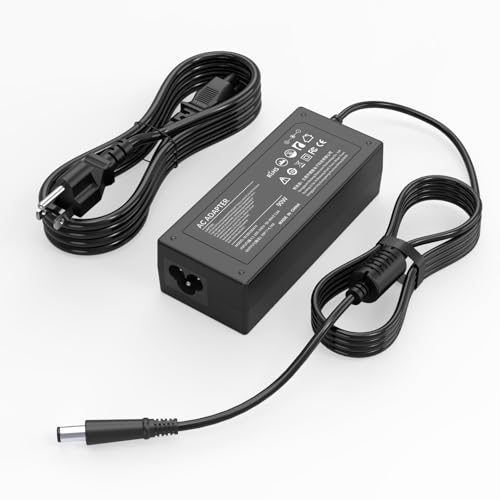 90W Power Cord Compatible with HP All-in-One Desktop PC 18'' 19'' 20" 21" 22" 23" 24" 27", 18-5110, 19-2304, 20-B010, 21-B0024, 22-B016, 24-DD, 24-DF, 24-DP, 24-CB, 22-DD, 22DF Series Power Adapter | 90W 19V 4.74A charger, 7.4x5.0mm tip. Compatible with H