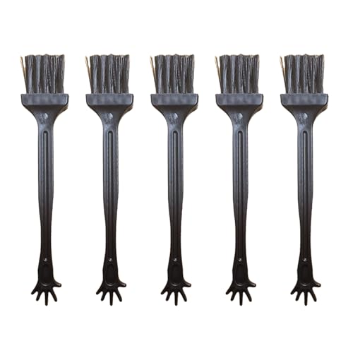 5Pieces Computer Keyboard Tool Electronic Small Brush for Office Worker and Frequent Laptop Users - color: Black