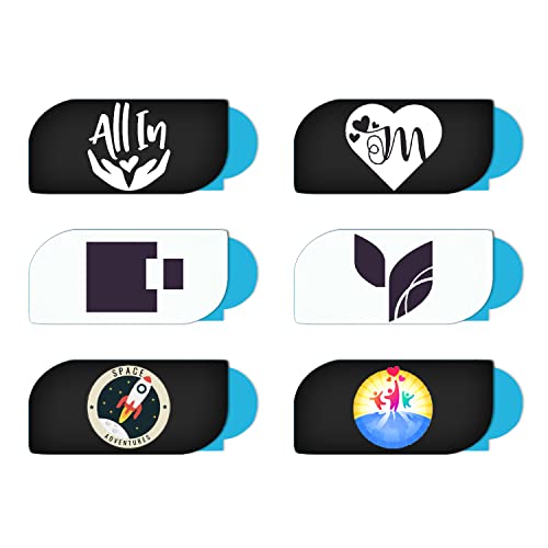 100PCS Custom Bulk Laptop Camera Cover Slide Personalized Webcam Cover Logo Text Computer Phone MacBook Privacy Cover Slide Promotion Items Promption Gift (Shape 1) - size: Shape 1