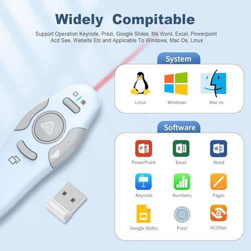 QUI Presenter Remote Bundle | One USB A Blue & One USB A Purple