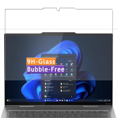 Vaxson Tempered Glass Screen Protector, compatible with Lenovo ThinkPad X1 2-in-1 Gen 10 ILL 14" Tablet Visible Area Cover Only, 9H Film Protector [Not Full Coverage]
