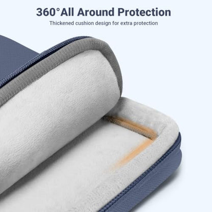 MOSISO Laptop Sleeve Compatible with MacBook Neo 13/Air 13.3 13.6/Pro 13 | 360 Degree Protective Portable Water Resistant Laptop Carrying Case Computer Bag with Vertical Pocket&Small Case, Indigo - color: Indigo, size: 13 inch