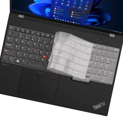 Keyboard Cover for Lenovo ThinkPad E16 L16 P16 P16v T16 P16s (Gen 3/Gen 2/Gen 1) 16 inch, Thinkpad L15 Gen 4/3 15.6 inch (Not Fit Thinkpad Z16,L15 Gen 2/1)-TPU - color: TPU