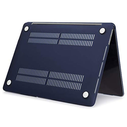 Se7enline for MacBook Pro 13 inch Case M2/M1 2026-2020 A2338,Navy Blue | Hard Shell Laptop Case Washable Keyboard Cover Skin Anti-Scratch Anti-Drop Heat Dissipation Full Port Access Slim Lightweight - color: Navy Blue