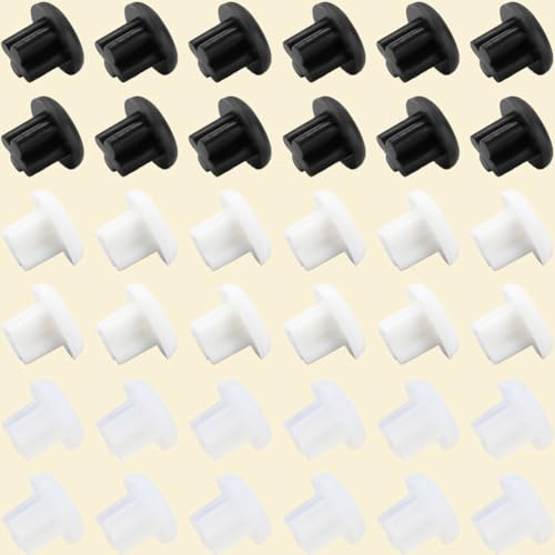 CREATCABIN 30 Pcs 3.5mm Silicone Dust Plugs Caps Protector Anti-Dust Headphone Jack Dust Plugs Cover Universal Headphone Port Stopper Cap for Earphone Mobile Phone Laptop Desktop Computer White Black - style: 3.5mm3 Colors