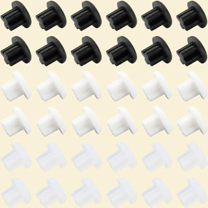 CREATCABIN 30 Pcs 3.5mm Silicone Dust Plugs Caps Protector Anti-Dust Headphone Jack Dust Plugs Cover Universal Headphone Port Stopper Cap for Earphone Mobile Phone Laptop Desktop Computer White Black - style: 3.5mm3 Colors
