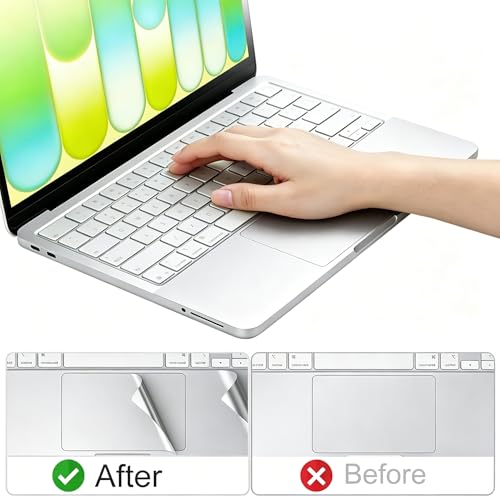 Palm Rest Protector for MacBook Neo 13 Inch, Palm Rest Cover Trackpad Cover Touch Bar Skin for MacBook Neo A18 Pro A3404 2026 - Silver - color: Silver