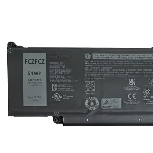 DR02P Battery Replacement for Dell Latitude 5440 5450 5540 5550 Precision 3480 3490 3580 3590 Series 803W6 0803W6 2X1V9 02X1V9 54Wh 4623mAh 11.4V 3-Cells - size: 10.35*3.39*0.24 inch DR02P