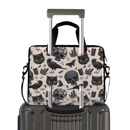 MNSRUU Laptop Bag for 15.6 inch Black Gothic Bats - color: Cat Th0043
