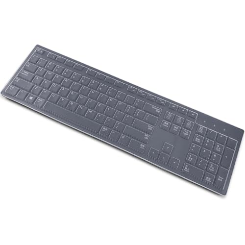 Keyboard Cover for Dell KM636 KB216 KB216t/d/p Keyboard, Dell Optiplex 3050 3240 5250 5460 7450 7050, Inspiron Desktop 3475 3477 3670 5400 5490 7700 7790, Transparent - color: Transparent