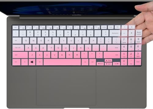 Keyboard Cover Skin for 2025 2024 2023 Samsung Galaxy Book 5/4/3 360|Pro 360 15.6" 16", Galaxy Book 5/4/3 Ultra/Edge 16", NP960QHA NP750XGK NP750QHA NP754XQA Protector, Ombre Pink - color: Ombre Pink