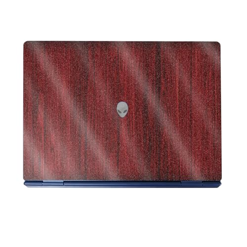 Glossy Glitter Laptop Skin Compatible with Alienware 16/16X Aurora (2025) - Cherry Grain - Premium 3M Vinyl Protective Wrap Decal Cover - Easy to Apply | Crafted in The USA by MightySkins - color: Cherry Grain, size: 16/16X Aurora (2025) Full Cover Skin,