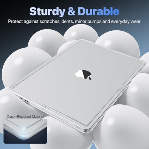 Soonjet for MacBook Air 15 inch Case | M5 M4 M3 M2 2026 2025-2023 | Crack-Resistant Upgrade | Thinner, Lighter, Tougher | Protective Hard Shell Laptop Cover | A3448 A3241 A3114 A2941 | Matte Clear - color: Matte Clear