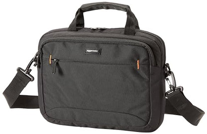 Amazon Basics 11.6 inch Laptop Bag with Shoulder Strap and Handle, Briefcase with Large Capacity Compartments for Tablets and Accessories, Black, 12-Pack - size: 11.6 Inch (Pack of 12), style: 1-pack
