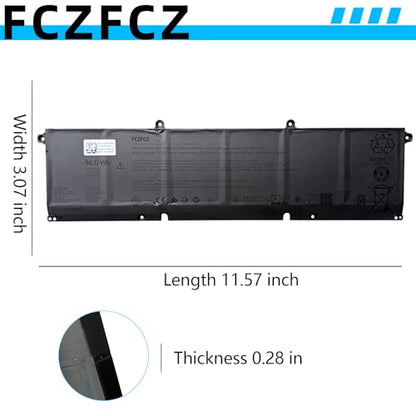 PMT8K Battery 96Wh 8600mAh Replacement for Dell Alienware 16 Area-51 AA16250 / 18 Area-51 AA18250/ 16 Aurora AC16250 / 16x Aurora AC16251 / Pro Max 16 MC16250 Series 0PJ7JP PJ7JP 11.7V 6-Cell