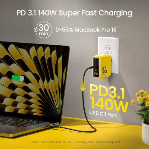 AOHI 240W Laptop Power Bank 27600mAh Portable Fast Charger (99.3wh) +Youth 140W GaN+ USB C Charger 100W Laptop Fast Charger PD3.1 PPS 3-Port USB C Wall Charger