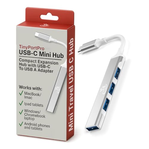 Red Star Tec U114C Mini USB C hub, 4 Extra USB A Ports, 2.0/3.0 - style: USB Type C