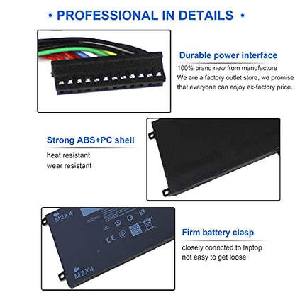 97WH 6GTPY Battery for Dell XPS 15 9560 9570 9550 7590 P56F P56F001 P56F002 Precision 5510 5520 5530 5540 M5520 M5510 Replacement,Vostro 7500 7590,GPM03 5XJ28 05XJ28 M2X4 5D91C 451-BBYB-TM 1P6KD 4GVGH - size: 6GTPY