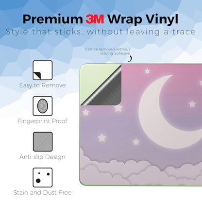 Laptop Skin Compatible with Apple MacBook Neo - Baby Moon - Premium 3M Vinyl Protective Wrap Decal Cover - Easy to Apply | Crafted in the USA by MightySkins - color: Baby Moon, size: MacBook Neo Full Cover Skin, style: Matte Finish