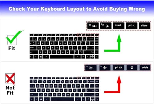 Bold Keyboard Cover for HP Laptop 14" 14-dq 14-cf/fq 14t-dq300/dq200 14-dq0052dx 14-dq5043cl 14-dq2078wm 14-dq0055dx 14-dq0002dx 14-dq1040wm 14-dq0057nr 14-dq2053cl dq1059wm dq1035cl dq0011dx - color: BK