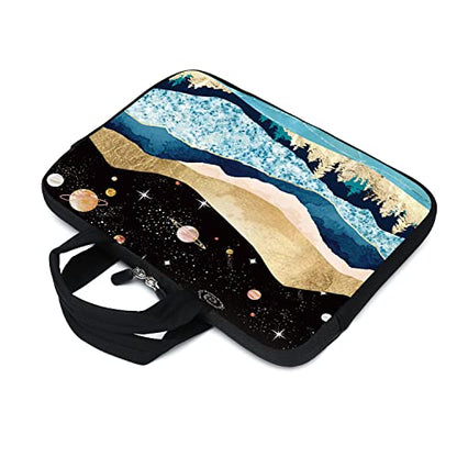 15.6" Laptop Sleeve 14" 15" 15.4" Chromebook Case Ultrabook Case Notebook Sleeves PC Messenger Bag (Mountains-1) - color: mountains-1