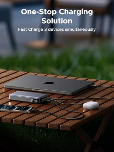UGREEN Nexode 100W 20000mAh Power Bank, PD Fast for MacBook | Digital display, PD 3.0, 3-port fast charging. Charges iPhone 60% in 30min. Compatible with iPad, Galaxy.