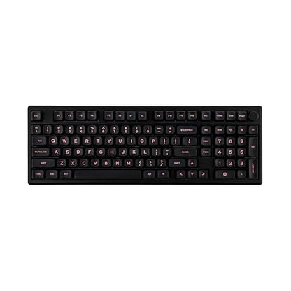 EPOMAKER Galaxy100 QMK/VIA Wireless Gaming Keyboard, Aluminum Shell, BT/2.4Ghz/USB-C, Pre-Lubed Hot-Swappable Linear Switches, NKRO, RGB Backlit (Black, Wisteria Linear Switch) - color: Black, size: Wisteria Linear Switch