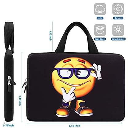 iColor 11 11.6 12 12.1 12.5 inch Laptop Carrying Bag Chromebook Case Notebook Ultrabook Bag Tablet Cover Neoprene Sleeve for Apple MacBook Air Samsung Google Acer HP DELL Lenovo Asus Yellow Boy - color: Yellow Boy