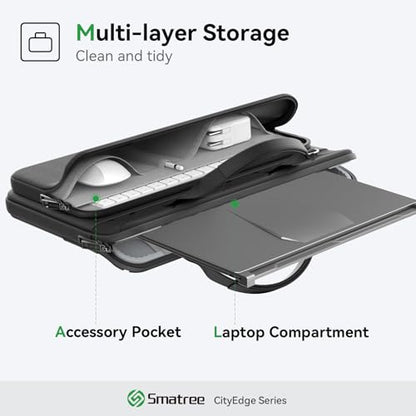Smatree CityEdge Laptop Case for 16 inch Acer Nitro 16/V 16 | for 15.6 inch Acer Nitro 5,15.6-16 inch Predator Helios 16/Neo 16/3D 15 SpatialLabs Edition,with Accessory Pocket(CE02)