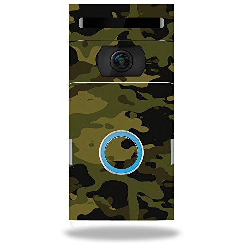 MightySkins Skin Compatible with Ring Doorbell 2 - Green Camouflage | Protective, Durable, and Unique Vinyl Decal wrap Cover | Easy to Apply, Remove, and Change Styles | Made in The USA - color: Green Camo