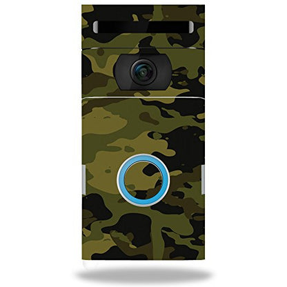 MightySkins Skin Compatible with Ring Doorbell 2 - Green Camouflage | Protective, Durable, and Unique Vinyl Decal wrap Cover | Easy to Apply, Remove, and Change Styles | Made in The USA - color: Green Camo
