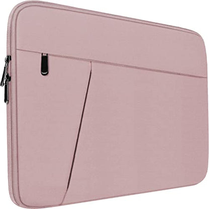Laptop Sleeve Case 15.6 inch, Durable Shockproof Protective Computer Carrying Cover with Front Pocket, Briefcase Handbags Laptop Sleeve Bag for 15.6 inch HP, Dell, Acer, Asus, Notebook, Pink - color: Pink, size: 15.6 inch