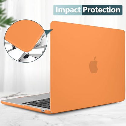 DONGKE Compatible with MacBook Air 13 inch Case M5 M4 M3 M2 2026 2025 2024-2022 A3449 A3240 A3113 A2681, Plastic Hard Shell & Keyboard Cover for MacBook Air 13.6 inch, Matte Cosmic Orange - color: Matte Cosmic Orange