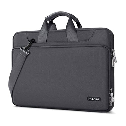 MOSISO 360 Protective Laptop Bag 13.3 inch, 13-14 inch Computer Bag | Compatible with MacBook Air 13 inch/Pro 13 /Pro 14, HP,Dell,Notebook, Laptop Carrying Case with Strap&Handle, Slate Gray - color: Slate Gray, size: 13.3 inch