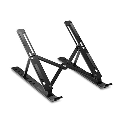 Kensington Portable Laptop Stand, Collapsible Aluminum Laptop Riser, Height Adjustable Laptop Cooling Stand for Up to 16", Lightweight 0.53lbs Stand for MacBook Air/Pro, Dell XPS, Lenovo, HP, K50406WW