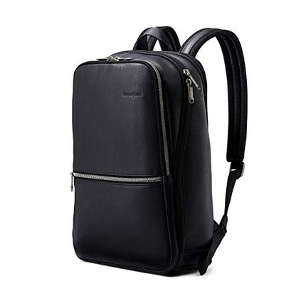 Samsonite Classic Leather Slim Backpack - color: Black