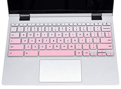 Lenovo Chromebook Keyboard Cover Skin - Flex 3, IdeaPad 3, Spin X360, Flex 5, C330/C340 100e/300e/500e, Ombre Pink - color: Ombre Pink