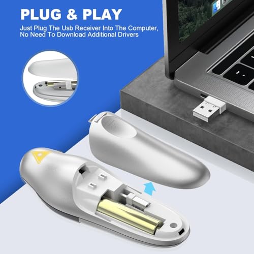 QUI Presenter Remote USB A&C Bundle | One Blue & One Silver