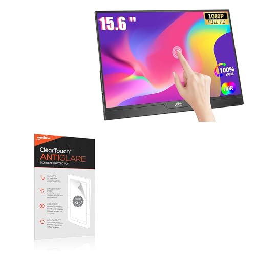 BoxWave Screen Protector Compatible with Kenowa HD15.6-Touch-DZJ-K-CNC (15.6 in) - ClearTouch Anti-Glare (2-Pack), Anti-Fingerprint Matte Film Skin