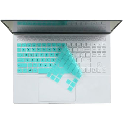 Silicone Keyboard Cover Skin Compatible for HP OMEN 16.1" 16t-u000 16-u0097nr Series, HP OMEN 16.1" 16t-wf000 16-wf0097nr 16z-xf000 16z-xd000 16-xf0087nr Series Gaming Laptop WITHOUT Number Pad (Mint) - size: Compatible for HP OMEN 16.1" 16-u
