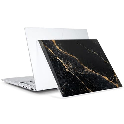 Batianda Creative Case for ASUS Zenbook 14 OLED 2024 2025,Black Gold Marble | Model UX3405×× / UM3406××, Slim Plastic Hard Shell, Artistic Designs, Ultra-Thin Lightweight Laptop Case - color: Black Gold Marble