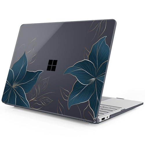 Mektron Printed Case for 2025 Microsoft Surface Laptop Windows 11 Copilot+ PC Surface Laptop 13 inch Touchscreen Display Cover Fits Model 2095, Floral C348 - color: Floral C348