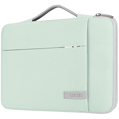 Lacdo 360° Protective Chromebook Case 11 Inch Laptop Sleeve for 11 Inch Acer HP Lenovo Dell Samsung ASUS Chromebook Spin 311, 13 Inch Microsoft Surface Pro 11th Copilot+PC/10/9/8/X Computer Bag, Green - color: Green, size: 11-11.6 Inches
