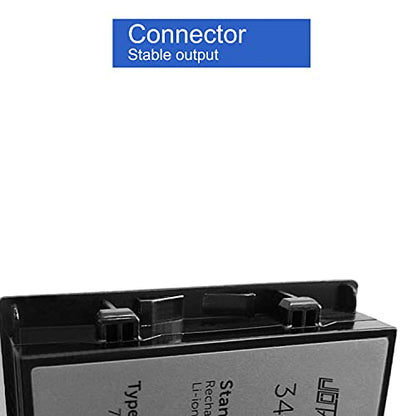 JOTACT J7HTX 7XNTR Laptop Battery Replacement for Dell Latitude 7202 7212 Rugged Extreme Tablet Series 02JT7D FH8RW （7.6V 34Wh/4342mAh 4-Cell） - size: 4.09*2.49*0.59 inch J7HTX