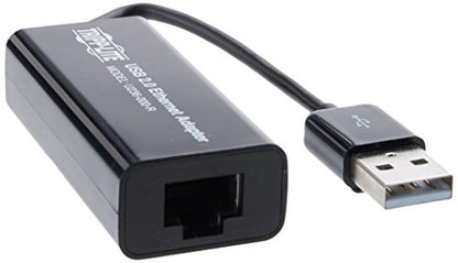 Tripp Lite USB to Ethernet Adapter, USB Type A to Gbe, 10/100 Megabits Per Second - Windows, Mac & Linux Compatible - 3-Year Warranty (U236-000-R)