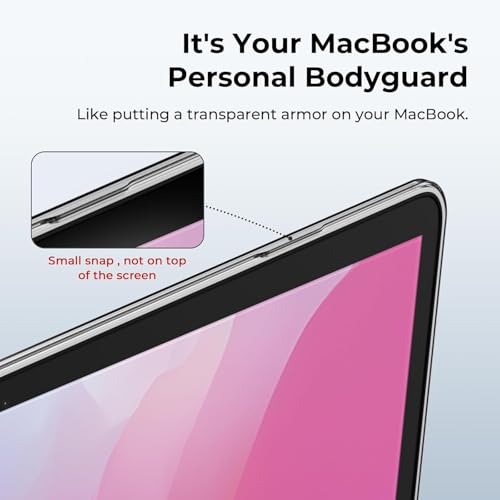 EooCoo Case for MacBook Air 13 inch M1 2020-2018, Crystal Clear | Crystal Hard Shell Scratch Resistant Protective Cover, Lightweight, Ultra Thin and Transparent, Easy Snap-On - color: Crystal Clear, size: Air 13.3-inch