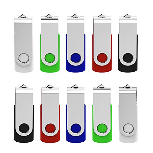 Flash Drive, 8 GB USB Flash Drive Pack Thumb Drive KEXIN 8GB Flash Drive Jump Drive Bulk USB Flash Drive for Data Storage, (10 Pack, Multi-Color) - size: USB 2.0-8G, style: 10 Pack