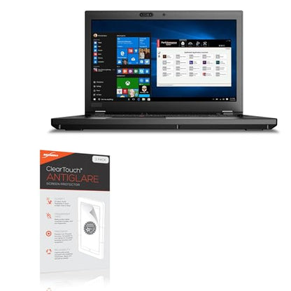 BoxWave Screen Protector Compatible with Lenovo ThinkPad P52 (15.6 in) - ClearTouch Anti-Glare (2-Pack), Anti-Fingerprint Matte Film Skin